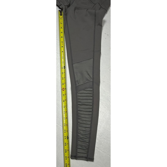 Alo Yoga High Waist Moto Leggings Charcoal Grey Size S - Picture 9 of 10